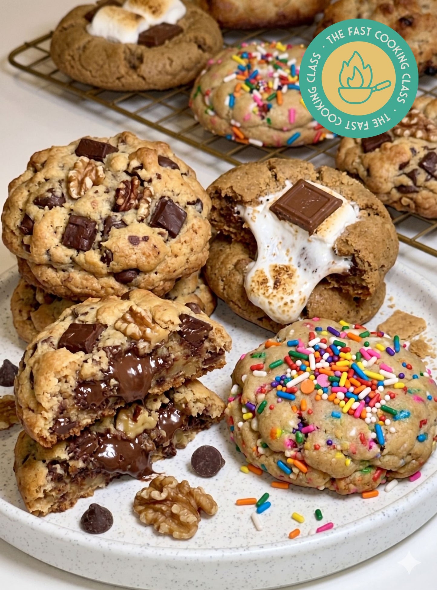 07 de julio - NYC COOKIES KIDS: CHIPS DE CHOCOLATE CON NUECES, SPRINLKES Y SMORES
