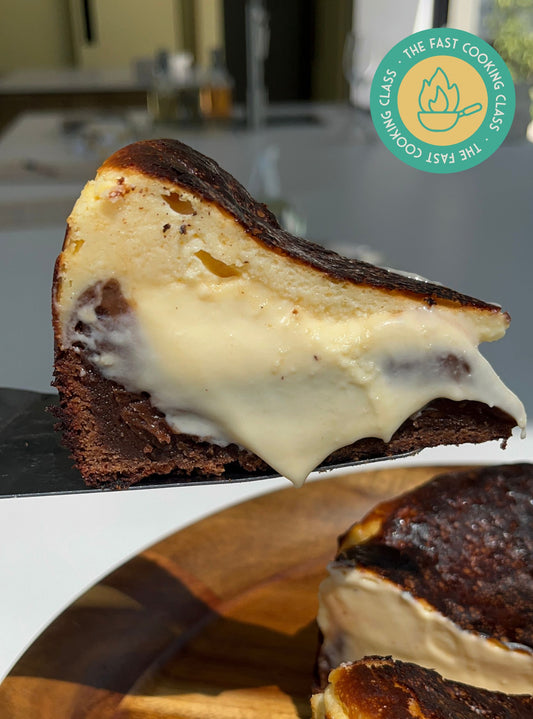 07 de noviembre - Tarta vasca con brownie